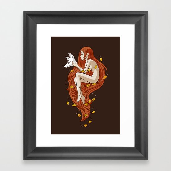 Kitsune Framed Art Print