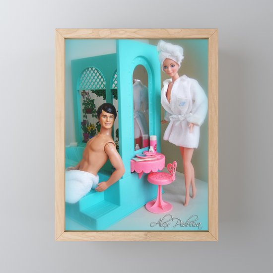 barbie and ken in bathroom