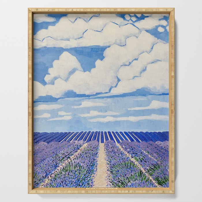 Lavender Fields Forever  Serving Tray