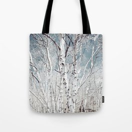 Birch Trees in Utah Highland Tote Bag
