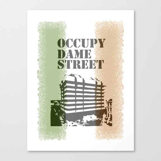 Occupy Dame Street Canvas Print
