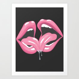 Kiss Art Print