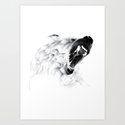 Angry Bear Art Print by kui1981 | Society6