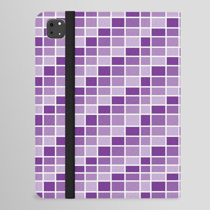 Four Shades of Purple Squares iPad Folio Case
