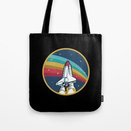 Space Shuttle Rocket Spaceship Astronaut Tote Bag