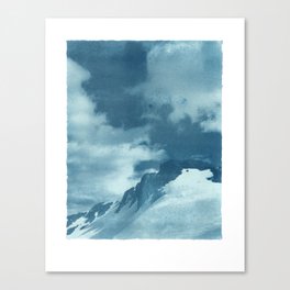 Mountain II Cyanotype | Tahoe Acid Wash Collection Canvas Print