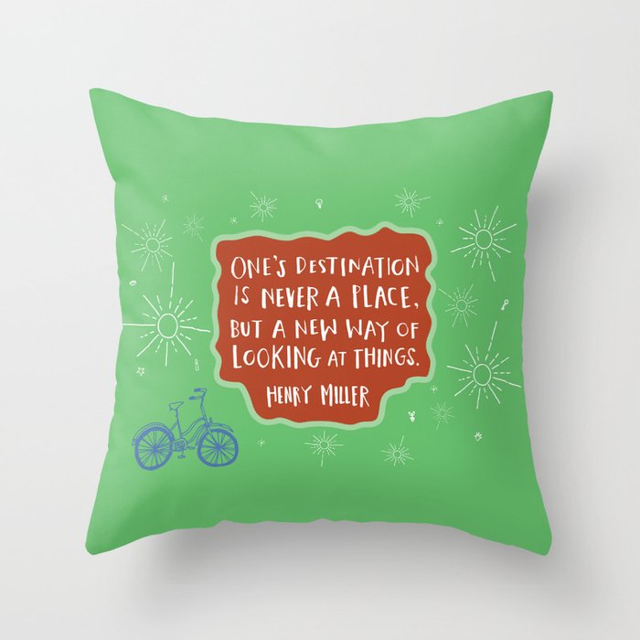 A New Way of Looking At Things Throw Pillow