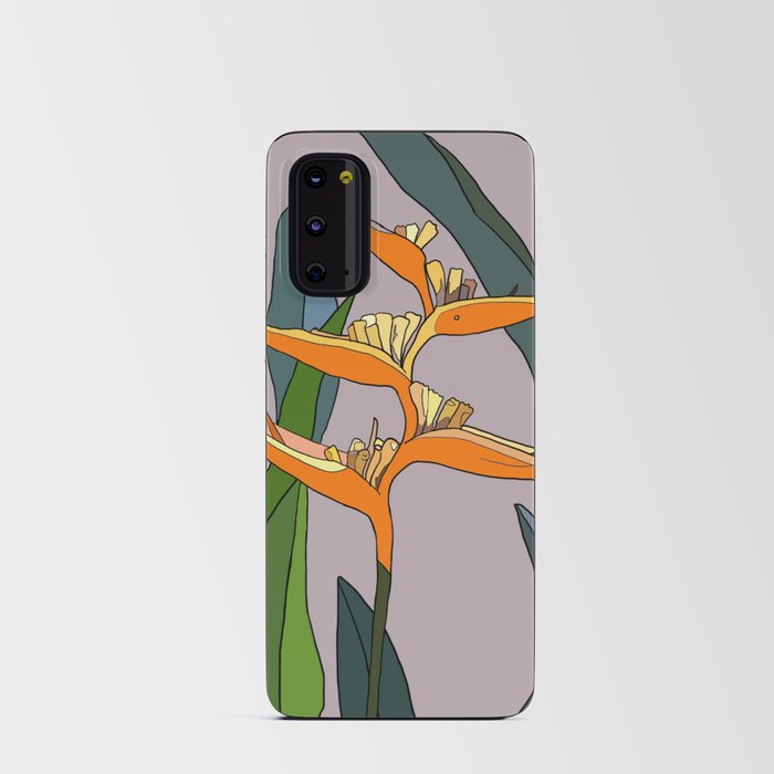 Bird of Paradise Flower - Nature's Lines Android Card Case