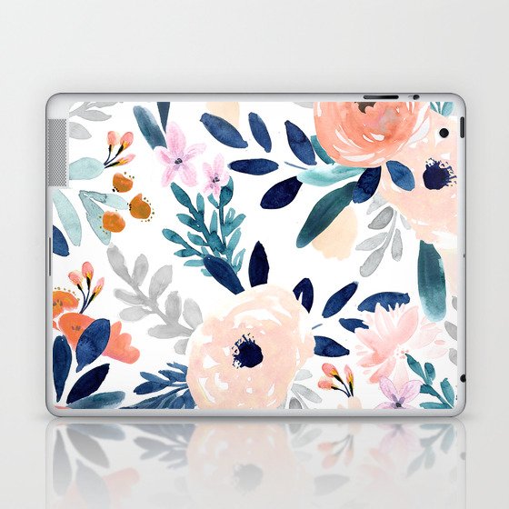 Jolene Floral Laptop & iPad Skin