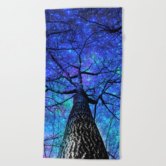 falling stars Beach Towel