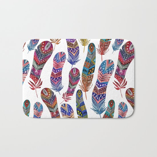 Feathers 1 Bath Mat