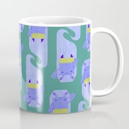 Floating Cute Girl - Blue and Teal Coffee Mug