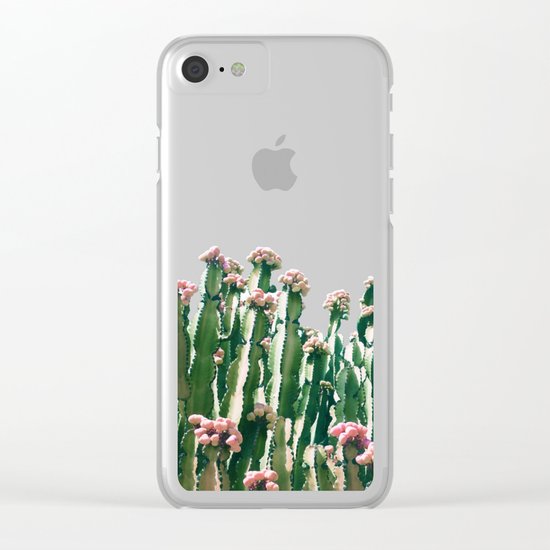 Blush Cactus #society6 #decor #buyart Clear iPhone Case