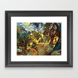 Olive Trees Framed Art Print