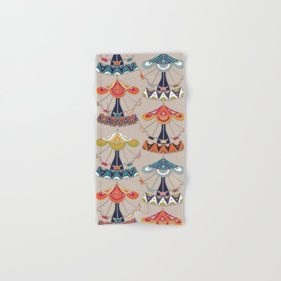 carousel damask Hand & Bath Towel