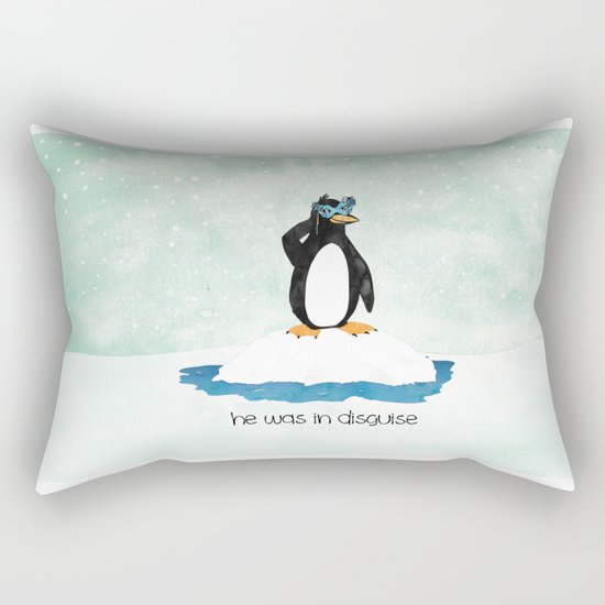 Mr. Penguin Rectangular Pillow