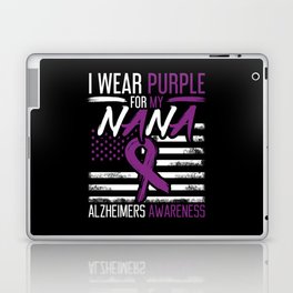 Purple For Nana Alzheimer Alzheimer's Awareness Laptop Skin