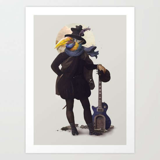 Bird of the street Art Print