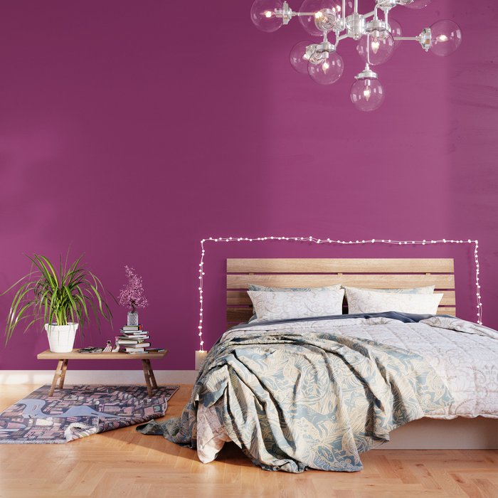 Maximum Red Purple Solid Color Popular Hues Patternless Shades of Purple Collection - Hex #A63A79 Wallpaper