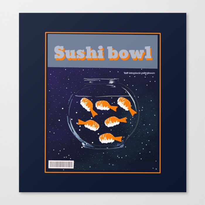 Sushi bowl in space Canvas Print