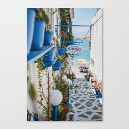 The G blue and white  Canvas Print