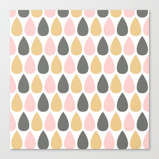 Pretty Rain Drops Canvas Print