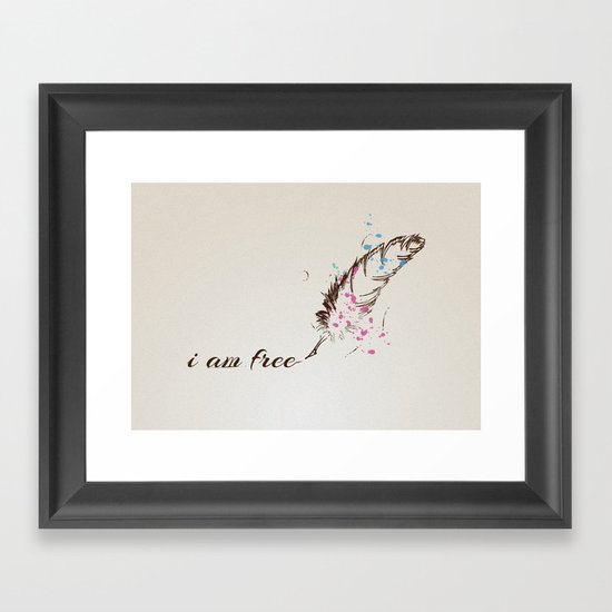 i am free Framed Art Print