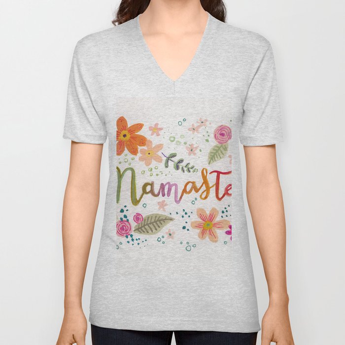 Namaste V Neck T Shirt