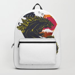 Godzilla retro wave  Backpack