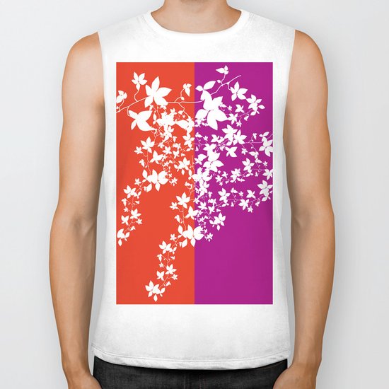 Climbing Flowers Biker Tank