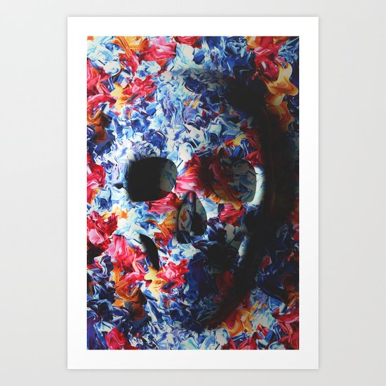Skull (light version) Art Print