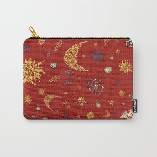 Christmas Space Pattern Carry-All Pouch