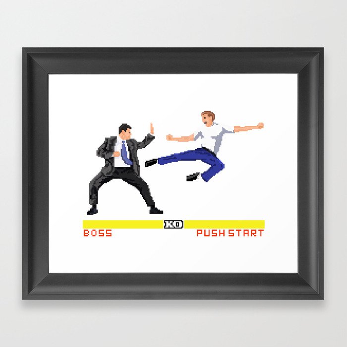 Boss Fight Framed Art Print