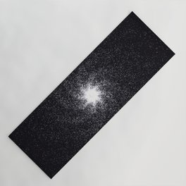 Galaxy with white star dust on black background Yoga Mat