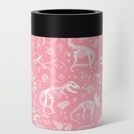Excavated Dinosaur Fossils in Candy Pink Can Cooler