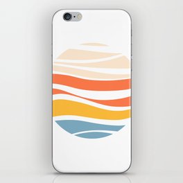 Deep Sea - Retro Abstract Minimalistic Art Design Pattern iPhone Skin