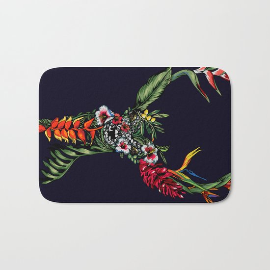 Tropical Deer Bath Mat