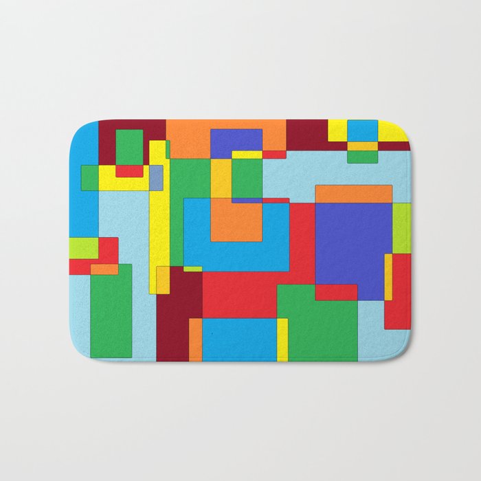 color blocks Bath Mat