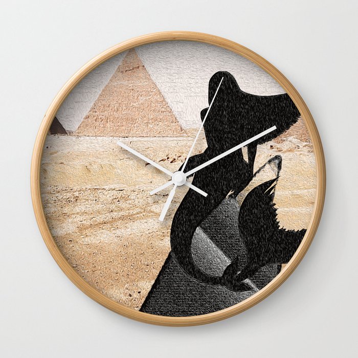 Blending In Mermaid Abstract No 3 Wall Clock By Carlieamberpartridge