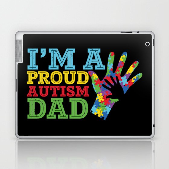 Proud Autism Dad Laptop & iPad Skin