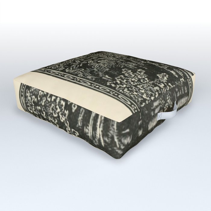 Forest Woodcut Outdoor Floor Cushion