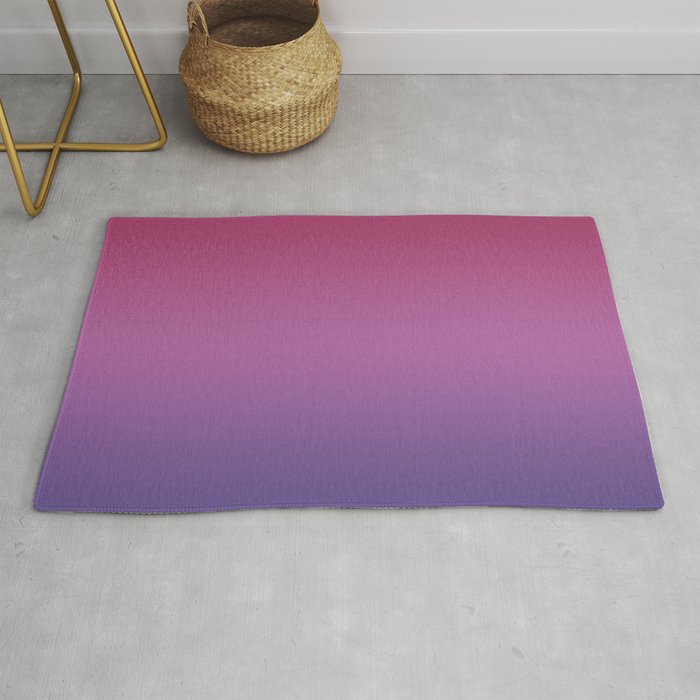 Ombre Ultra Violet Purple Maroon Lilac Gradient Pattern Rug