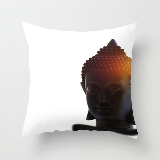 Buddha Lights Throw Pillow