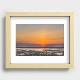 Cape Cod sunset Recessed Framed Print