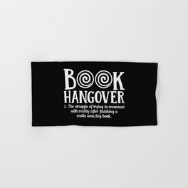 Funny Book Hangover Definition Hand & Bath Towel