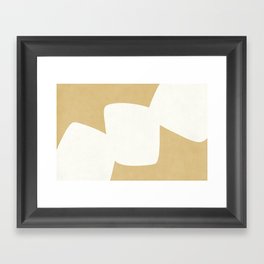 Minimal Shapes gold Framed Art Print