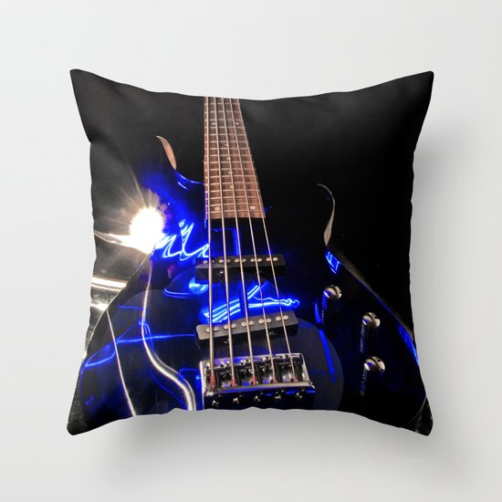 Turn up the bass Throw Pillow