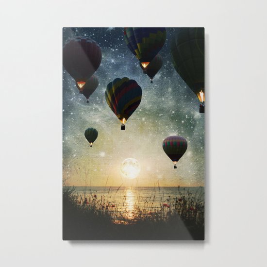Lighting the night Metal Print