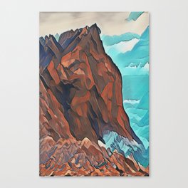 Cliff in Madeira Canvas Print