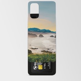 Cannon Beach Ocean Views at Sunset | Travel Photography and Collage Android Card Case